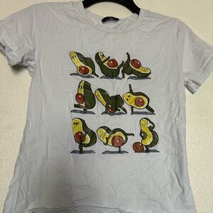 Cartoon Avocado Print Tee
